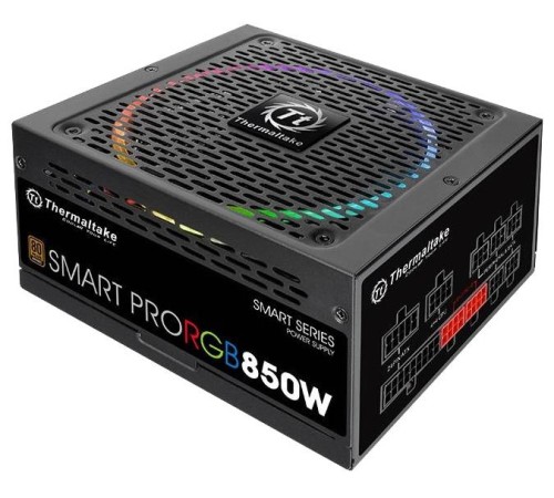 блок питания Thermaltake PS-SPR-0850FPCBEU-R, SMART PRO/Fully Modular/850W/ATX 2.3 & EPS 2.92/A-PFC/14cm RGB Fan/EU/80Plus Bronze RTL блок питания Thermaltake PS-SPR-0850FPCBEU-R, SMART PRO/Fully Modular/850W/ATX 2.3 & EPS 2.92/A-PFC/14cm RGB Fan/EU/80Plus Bronze RTL