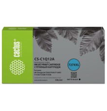 -/ Картридж струйный Cactus CS-C1Q12A №727 черный (300мл) для HP Designjet T920/T930/T1500/T1530