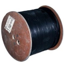 Кабель Кабель TWT коаксиальный RG11U 75 Ом, CCS, оплетка AL 96*0.16мм, PE, внешний, черный, 305 м