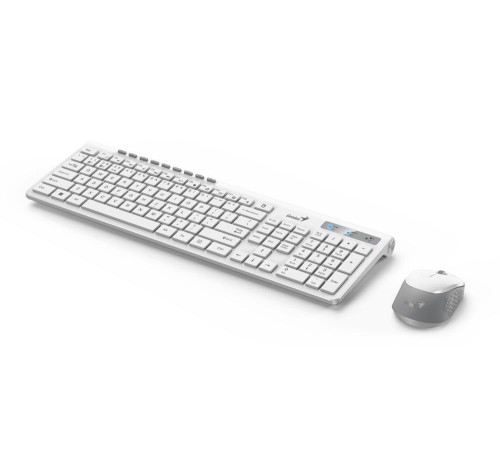 Комплект беспроводной Genius SlimStar 8230 BT (клавиатура Slimstar 8230/K + мышь slimstar 8230/M), белый