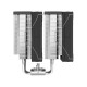 Кулер для процессора/ CPU Cooler SAMA A60E (265W, 4-pin PWM, 156.5mm, 6x6mm, 2x120mm, 78CFM, 29dBA, 2200RPM, S: 1851/1700/1200/115X, AM5/AM4, silver)