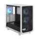 Корпус ПК без блока питания/ Case Fractal Design Meshify 2 RGB TG Clear Tint, Midi-Tower, 4x140mm RGB, 2xUSB-A 3.2 + 1xUSB 3.2 Type-C E-ATX, ATX, mATX, mITX White