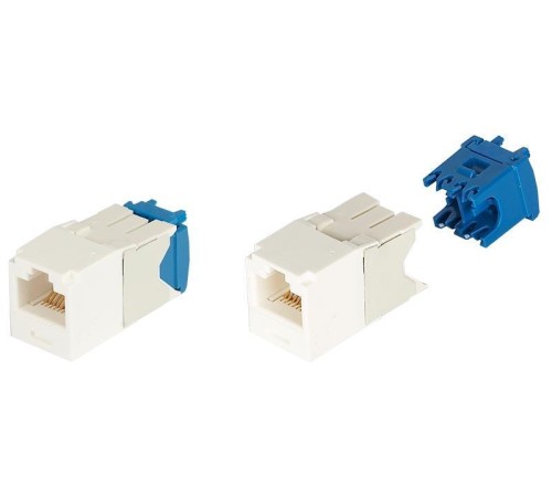 Неэкранированный модуль MiniCom TX6A 10Gib белый/ Mini-Com Module, Cat 6A, UTP, 8 pos 8 wi