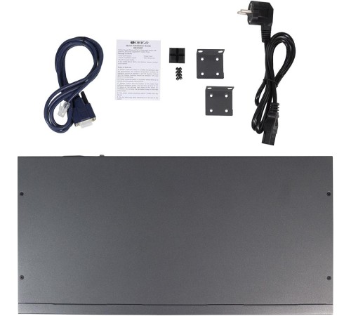 Коммутатор/ Managed L2 Switch 16x1000Base-T PoE, 2x1000Base-X SFP, 2xCombo 1000Base-T/SFP, PoE Budget 250W, RJ45 Console, 19" w/brackets