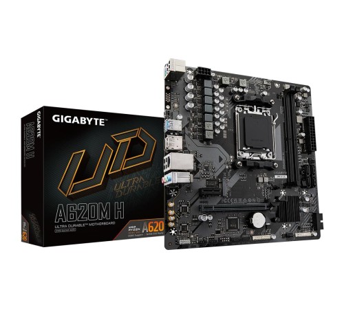 Материнская плата/ MB GIGABYTE AMD A620 sAM5, 2xDDR5(96GB), HDMI 2.1/DP, 1xPCIe 4.0x16, 1xPCIe 3.0, 1xLAN, 4xSATA 6Gb/s, 1xM.2, 2xUSB 3.2, 4xUSB 2.0, 1xPS/2, mATX Материнская плата/ MB GIGABYTE AMD A620 sAM5, 2xDDR5(96GB), HDMI 2.1/DP, 1xPCIe 4.0x16, 1xPCIe 3.0, 1xLAN, 4xSATA 6Gb/s, 1xM.2, 2xUSB 3.2, 4xUSB 2.0, 1xPS/2, mATX