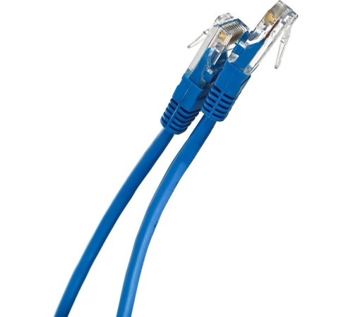 Патчкорд/ Патчкорд литой "Telecom" UTP кат.5е 1,0м синий