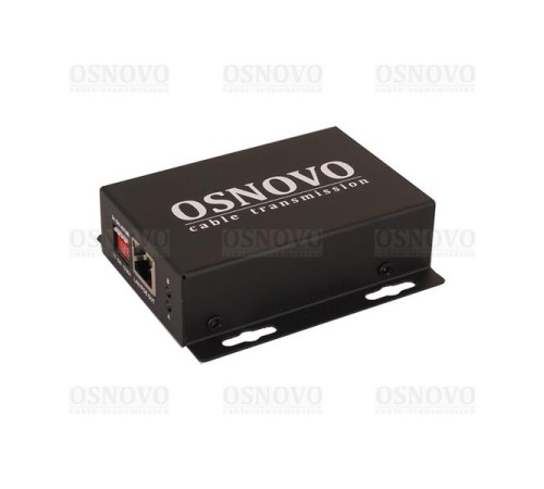 Удлинитель Ethernet+PoE OSNOVO E-PoE/1A PoE удлинитель 10M/100M Fast Ethernet на 400м (до 30W). Увеличение расстояния передачи данных + питание на 100м (В режиме "S" - до 400м). Совместим с оборудованием PoE IEEE 802.3af/at.