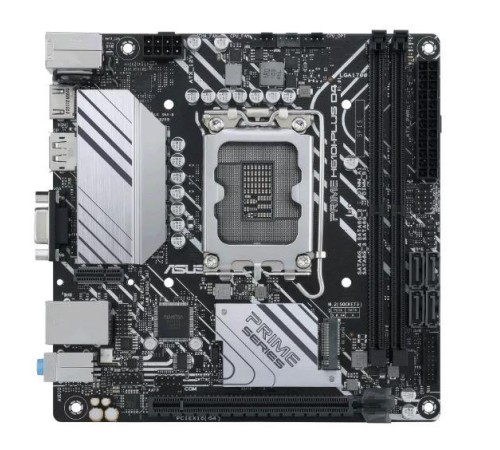 Материнская плата ASUS PRIME H610I-PLUS D4-CSM, LGA1700, B610, 2*DDR4, 4*SATA, 1*M.2, 2*USB 3.2, 2*USB 2.0, 1*PCIx16, HDMI+DP+D-SUB, mITX; 90MB1B20-M0EAYC