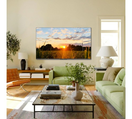 Телевизор ЖК 65'' Skyworth 65", Ultra HD, Mini LED, Matte Screen, 400Nit, Local Dimming Zone 160, Google TV, DVB-T2/C/S2, 2.1.2ch Sound (30W + 20W SUB) Dolby Atmos, 180° звуковое поле, 120Hz, Freesync Premium (AMD), Karaoke Mode, 3 HDMI, 2 USB, Digit