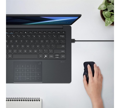 Ноутбук/ ASUS BM1403CDA-S60193 14"(1920x1080 (матовый) WVA)/AMD Ryzen 5 7535U(2.9Ghz)/16384Mb/512PCISSDGb/noDVD/Int:shared/Cam/BT/WiFi/42WHr/war 1y/1.38kg/Gentle Grey/DOS