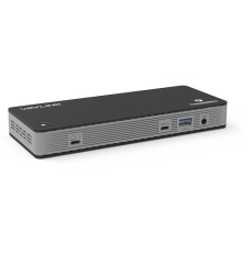 Док-станция Docking Station WAVLINK Thunderbolt 3 /60W Power Delivery Include 20V/6.5A Power Adapter/4xUSB3.0/1xUSB-C/2xDP 4K 60HZ/2xDP to HDMI 4K 60Hz adapter/1xGigabit LAN/1xCombo Audio Jack