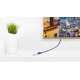 Greenconnect Удлинитель PROF 0.5m USB 2.0, AM/AF, плоский синий, морозостойкий, GCR-UEC2M2-BD-0.5m