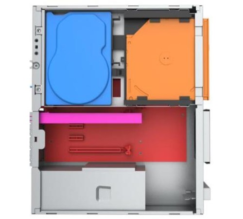 Корпус с блоком питания 300Вт./ Case Foxline FL-1001 mATX case, black, w/PSU TFX 300W, w/2xUSB2.0+2xUSB3.0, w/1xcombo audio, w/pwr cord, w/ 8cm FAN