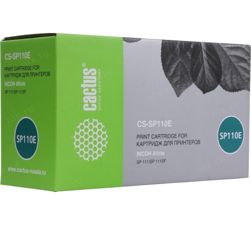 -/ Картридж лазерный Cactus CS-SP110E 407442 черный (2000стр.) для Ricoh Aficio SP 111/SP 111SF