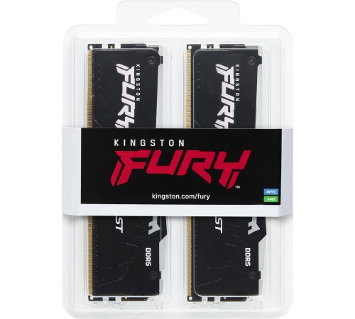 Память оперативная/ Kingston 128GB 5600MT/s DDR5 CL40 DIMM (Kit of 4) FURY Beast RGB XMP Память оперативная/ Kingston 128GB 5600MT/s DDR5 CL40 DIMM (Kit of 4) FURY Beast RGB XMP