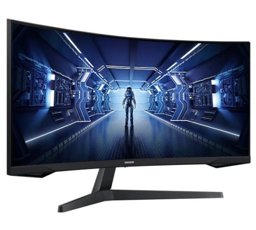 Монитор Samsung 34" Odyssey G5 C34G55TWWI VA curved 21:9 3440x1440x165Hz 1ms 2500:1 250cd 178/178 HDMI DP HDR FreeSync Premium VESA Black 2 years