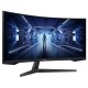 Монитор Samsung 34" Odyssey G5 C34G55TWWI VA curved 21:9 3440x1440x165Hz 1ms 2500:1 250cd 178/178 HDMI DP HDR FreeSync Premium VESA Black 2 years