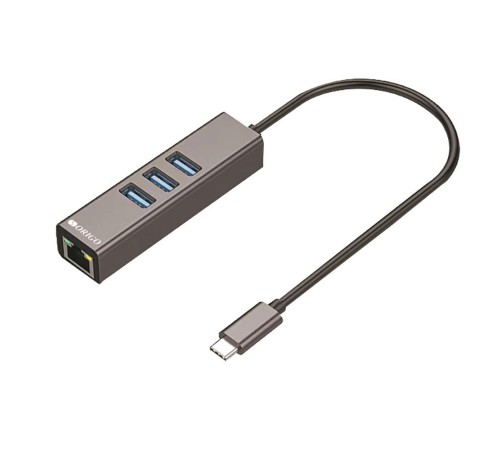 Адаптер/ Сетевой адаптер USB-C, 3xUSB 3.0, 1x1000Base-T Адаптер/ Сетевой адаптер USB-C, 3xUSB 3.0, 1x1000Base-T
