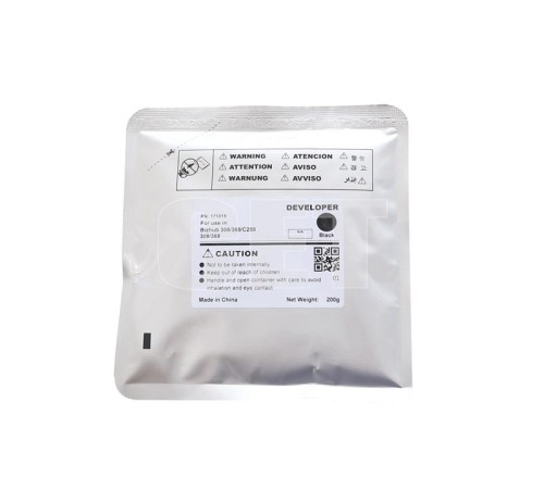 -/ Девелопер для KONICA MINOLTA Bizhub 308/368/C258/C308/C368 (CET) Black, 200г, 600000 стр. Для использования в блоках проявки DV-313K.
