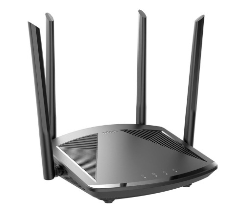 Маршрутизатор/ DIR-X1860/RU/R1A AX1800 Wi-Fi 6 Router, 1000Base-T WAN, 3x1000Base-T LAN, 4x5dBi external antennas Маршрутизатор/ DIR-X1860/RU/R1A AX1800 Wi-Fi 6 Router, 1000Base-T WAN, 3x1000Base-T LAN, 4x5dBi external antennas