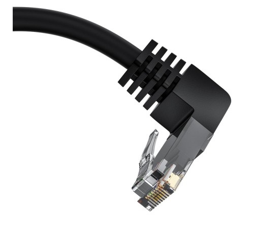GCR Патч-корд прямой 10.0m UTP кат.5e, черный, верхний угол, литой, ethernet high speed, RJ45, T568B GCR Патч-корд прямой 10.0m UTP кат.5e, черный, верхний угол, литой, ethernet high speed, RJ45, T568B