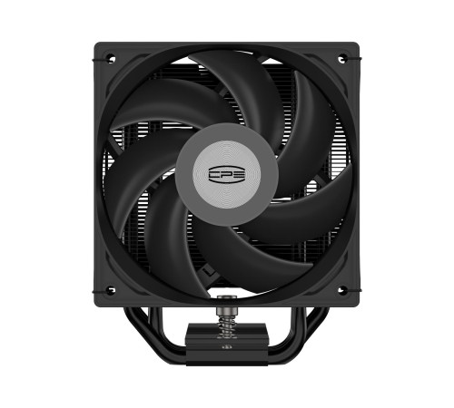 Кулер для процессора/ CPU Cooler PCCooler RT500 BK (240W, 4-pin PWM, LED temp., 152mm, Al/Cu, 5x6mm, 1x120mm, 73.32CFM, 34.9dBA, 2200RPM, S: 1851/1700/1200/115X, AM5/AM4, black)