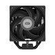 Кулер для процессора/ CPU Cooler PCCooler RT500 BK (240W, 4-pin PWM, LED temp., 152mm, Al/Cu, 5x6mm, 1x120mm, 73.32CFM, 34.9dBA, 2200RPM, S: 1851/1700/1200/115X, AM5/AM4, black)
