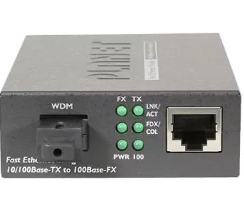 FT-806A20 медиа конвертер/ 10/100TX - 100Base-FX (WDM) Bi-directional Fiber Converter - 1310nm - 20KM, LFPT