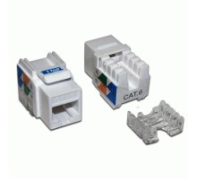  Модуль Keystone RJ45, Cat.6, UTP, 90 градусов, белый