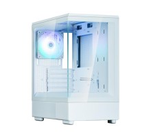 корпус ZALMAN P10, MATX, WHITE, WINDOW, 2x3.5", 3x2.5", 1xUSB TYPE-C, 1xUSB3.0, REAR 1x120mm ARGB