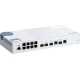 Коммутатор/ QNAP QSW-M408-2C Managed switch 10 Gb / s with 4 SFP + ports, 2 of which are combined with RJ-45, 8 1 Gb / s RJ-45 ports, bandwidth up to 96 Gb / s, JumboFrame support