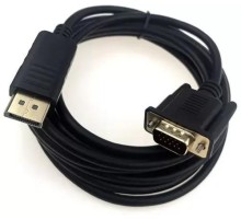 Кабель/ Кабель GoPower DisplayPort (m)-VGA (m) 1.8м ПВХ черный (1/100)