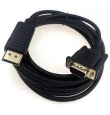 Кабель/ Кабель GoPower DisplayPort (m)-VGA (m) 1.8м ПВХ черный (1/100)