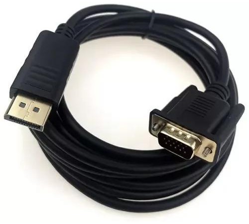 Кабель/ Кабель GoPower DisplayPort (m)-VGA (m) 1.8м ПВХ черный (1/100)