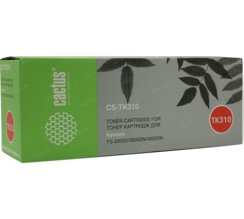-/ Картридж лазерный Cactus CS-TK310 TK-310 черный (12000стр.) для Kyocera Mita FS 2000/2000D/2000DN/20
