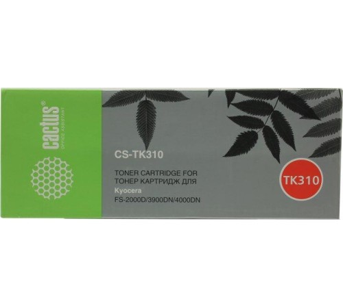 -/ Картридж лазерный Cactus CS-TK310 TK-310 черный (12000стр.) для Kyocera Mita FS 2000/2000D/2000DN/20