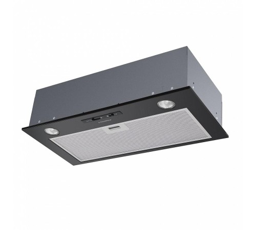 ВЫТЯЖКА MAUNFELD Crosby Light (C) 60cm BLACK/ ширина 600 мм, встраиваемая, ползунковое управление, 3 скорости, 850 м3/ч, до 40 м2, 48 дБ, черный