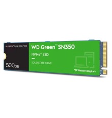 Твердотельный накопитель Western Digital Green SN350 SSD M.2 2280 NVMe, 500Gb, 2400MBs/1500MBs, TBW 60, WDS500G2G0C, 1 year