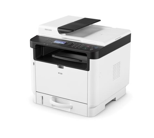 Монохромное А4 МФУ 3-в-1 Ricoh M 320 в комплекте с сервисным пакетом Базовый для M 320 (LSTP) на 3 года Монохромное А4 МФУ 3-в-1 Ricoh M 320 в комплекте с сервисным пакетом Базовый для M 320 (LSTP) на 3 года