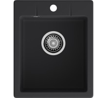 Кухонная мойка GRANFEST GRANFEST Мойка URBAN 240  1-чаша 400*490мм, монтаж: врезной, материал: кварц, цвет: черный