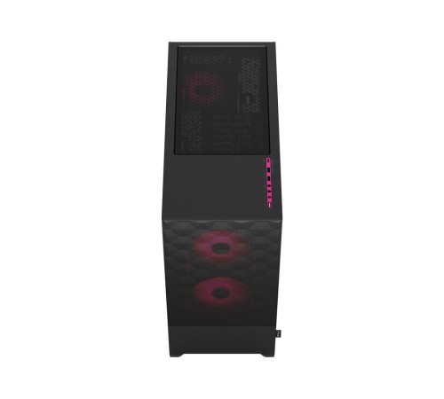 Корпус ПК без блока питания/ Case Fractal Design Pop Air RGB Magenta Core TG Clear Tint, Midi-Tower, 3x120mm RGB, 2xUSB-A 3.2 ATX, mATX, mITX Black/Magenta