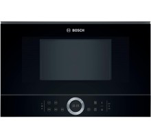 Встраиваемые микроволновые печи BOSCH 900Вт, 5 режимов, инвертер, 21 л, черный, петли слева