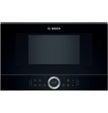 Встраиваемые микроволновые печи BOSCH 900Вт, 5 режимов, инвертер, 21 л, черный, петли слева