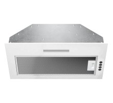 Вытяжка встраиваемая Kuppersberg/ Встраиваемая вытяжка, ширина 54 см, отвод/рециркуляция, 650 м3/час, 3 скорости, электронное сенсорное управление, светодиодное освещение 1х5 Вт, жироулавливающий фильтр, угольный фильтр KF-T (опция), 41 дБ, цвет: белый