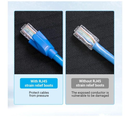 Колпачки изолирующие Vention для разъемов RJ-45 (50шт.) - Серый