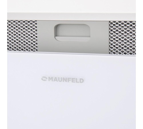 ВЫТЯЖКА MAUNFELD FANTASY LIGHT 60 White/ ширина 600 мм, полновстраиваемая, сенсорное управление, 3 скорости, 800 м3/ч, 40 дБ, светодиодное LED освещение, опция: угольный фильтр CF190C, белый цвет