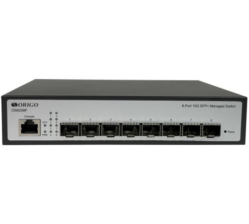 Коммутатор/ Управляемый L2 коммутатор, 8x10GBase-X SFP+, консольный порт RJ-45, комплект для установки в 19" стойку