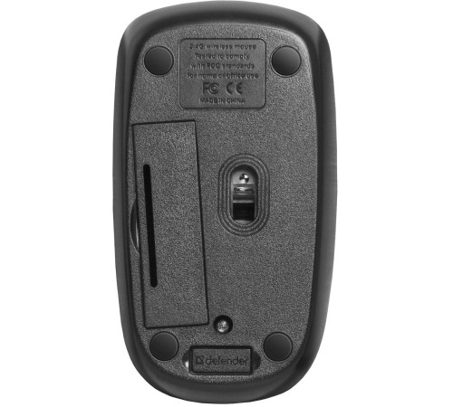 Defender Беспроводная IR-лазерная мышь Datum MM-035 черный,3 кнопки,800-1600 dpi USB
