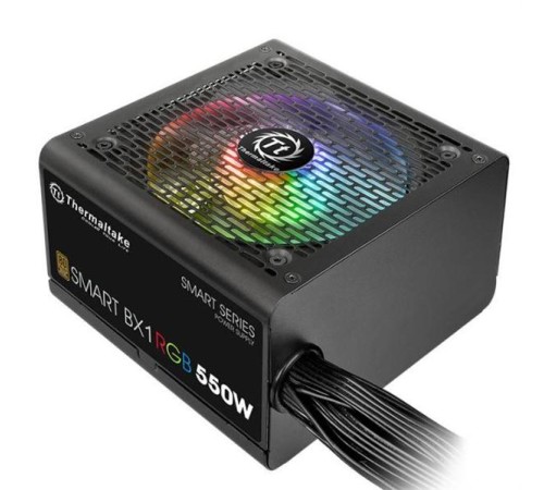 Блок питания Thermaltake Smart BX1 RGB (PS-SPR-0550NHSABE-1), 550W, APFC, 80+ Bronze, non-modular Блок питания Thermaltake Smart BX1 RGB (PS-SPR-0550NHSABE-1), 550W, APFC, 80+ Bronze, non-modular