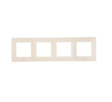 ETIKA Рамка 4 поста, сл. кость